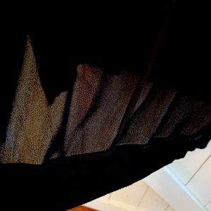 Halogen, sheer black top